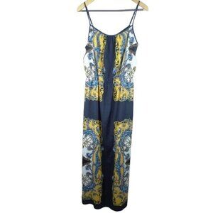 Andree By Unit Women's Dress Size Medium Blue Sleeveless Maxi Long Dress Lined